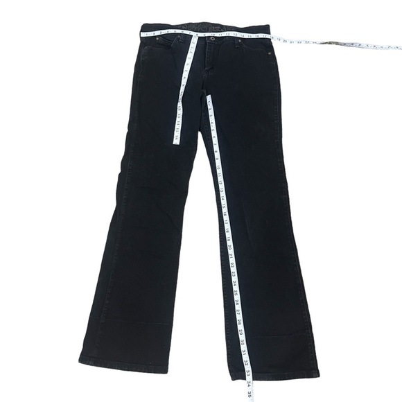Wrangler Q-Baby Black No Gap Waistband Bootcut Jeans Size 13/14 Women's - Picture 4 of 4